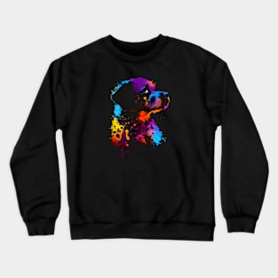 Psychedelic Puppy Silhouette #3 Crewneck Sweatshirt